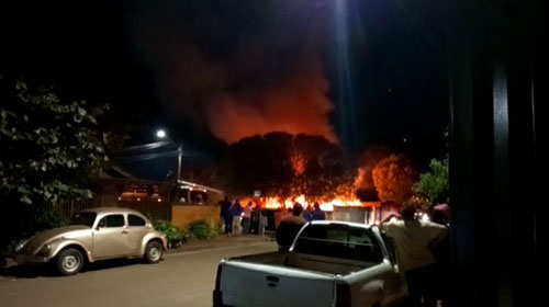 divulgação - Casa destruída pelo fogo