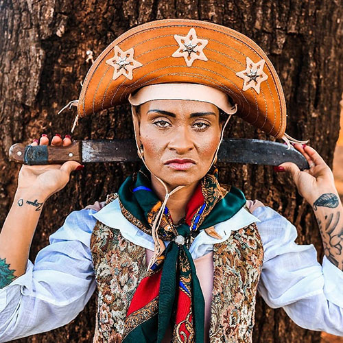 divulgação - Priscila de Cássia Oliveira caracterizada como Maria Bonita divulgação - Priscila de Cássia Oliveira caracterizada como Maria Bonita