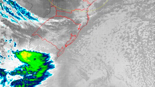 Imagens do satélite Goes-16 - Foto: Divulgação IPMet - Bauru