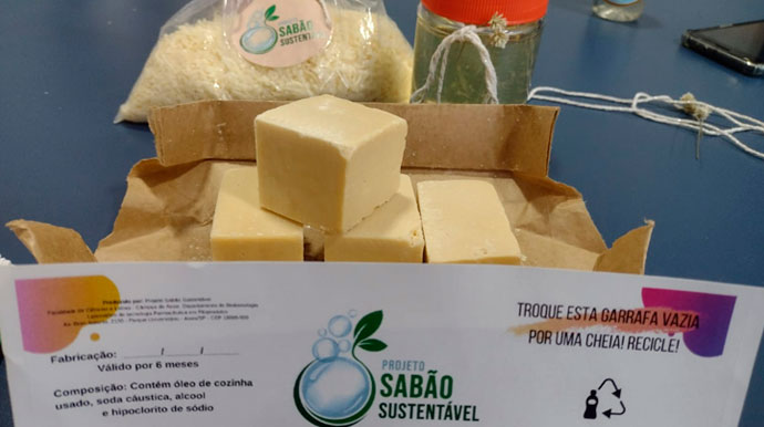 Divulgação - Projeto Sabão Sustentável é de extensão vinculado a UNESP de Assis - Divulgação Divulgação - Projeto Sabão Sustentável é de extensão vinculado a UNESP de Assis - Divulgação
