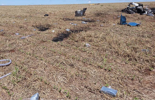 divulgação - A aeronave estava em voo clandestino, segundo a Infraero divulgação - A aeronave estava em voo clandestino, segundo a Infraero