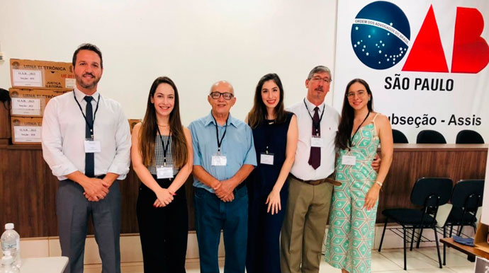 Divulgação - Advogados Integrantes na votação - Na ordem: Sandro Marcos de Oliveira, Marialice de Almeida Amaral Barchi, Walter de Souza Casaro, Debora Maciel Alevato, Paulo Roberto Dias da Motta e Franciele Cristina Bonillho - Foto: Divulgação