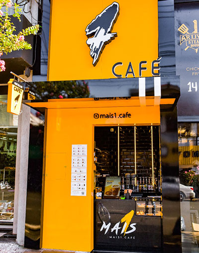 Divulgação - Mais1 Café fica localizada na Avenida Rui Barbosa - Foto: Divulgação Divulgação - Mais1 Café fica localizada na Avenida Rui Barbosa - Foto: Divulgação