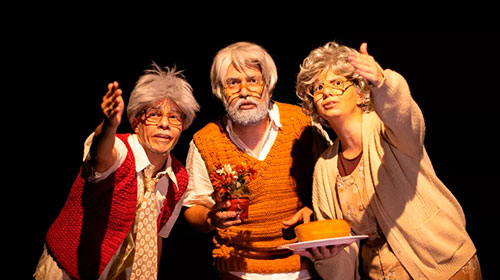 Divulgação - Espetáculo teatral de autor de Paraguaçu Paulista conta a história de três idosos abandonados na velhice — Foto: Danilo Salomão /Divulgação