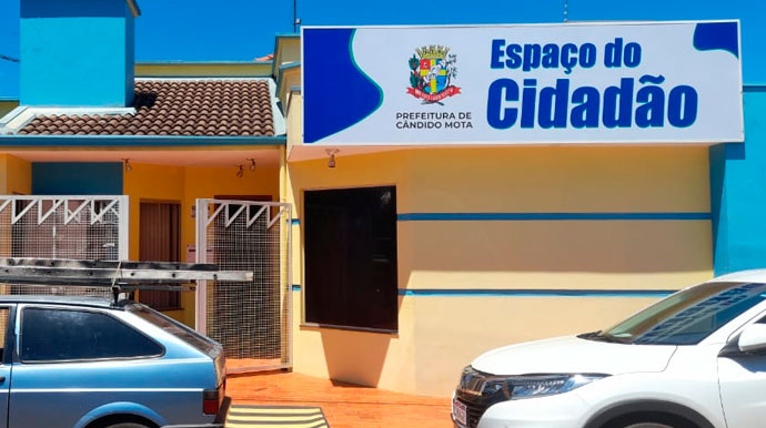 Divulgação - Espaço Cidadão em Cândido Mota Divulgação - Espaço Cidadão em Cândido Mota