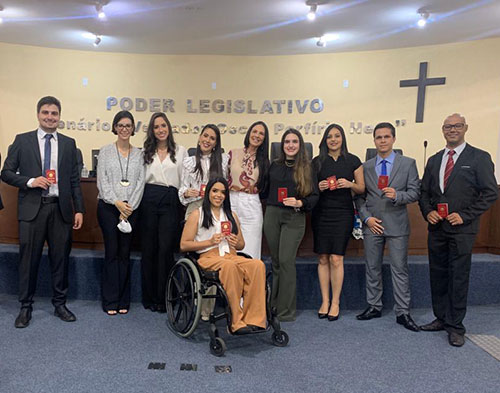 Divulgação - Alunos e ex-alunos do curso de Direito da FEMA também estiveram presentes para a cerimônia Divulgação - Alunos e ex-alunos do curso de Direito da FEMA também estiveram presentes para a cerimônia