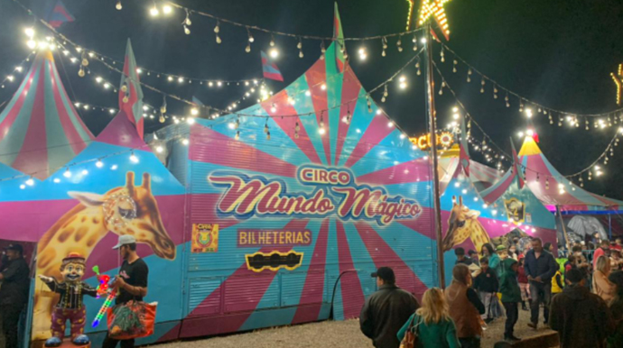 Divulgação - Circo Mundo Mágico está instalado na Avenida Otto Ribeiro, ao lado da Chácara Bela Vista Divulgação - Circo Mundo Mágico está instalado na Avenida Otto Ribeiro, ao lado da Chácara Bela Vista