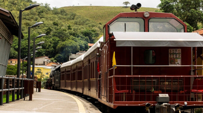 Divulgação - O passeio de trem em Guararema é um passeio famoso da cidade - Foto: Divulgação