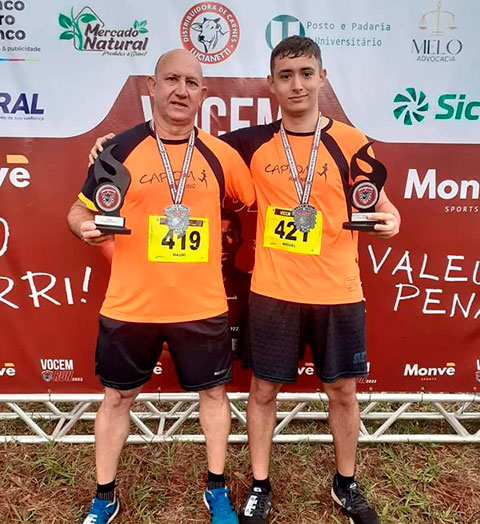 Divulgação - Mauri e Miguel no VOCEM Run - Foto: Divulgação