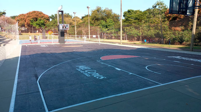 Divulgação - Quadra de basquete do Parque Buracão - Foto: Divulgação Divulgação - Quadra de basquete do Parque Buracão - Foto: Divulgação