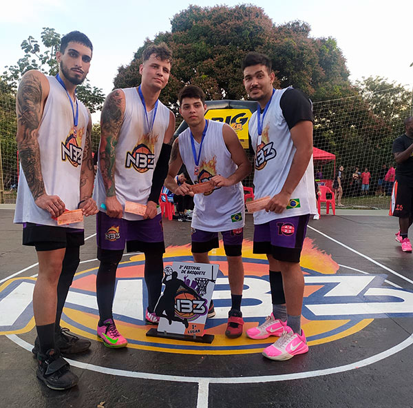 Divulgação - Equipe NB3 Rio campeã do Festival de Basquete 3x3 - Foto: Divulgação/Marfa Digital