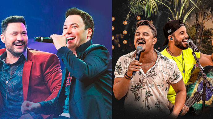 Divulgação - João Bosco e Vinícius e Clayton e Romário - Foto: Divulgação Divulgação - João Bosco e Vinícius e Clayton e Romário - Foto: Divulgação