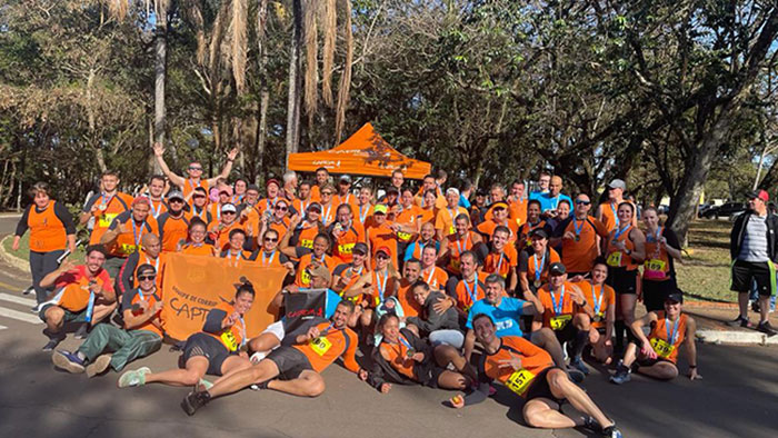 Divulgação - Equipe CAPTOM teve o maior número de integrantes na prova - Foto: Divulgação Divulgação - Equipe CAPTOM teve o maior número de integrantes na prova - Foto: Divulgação