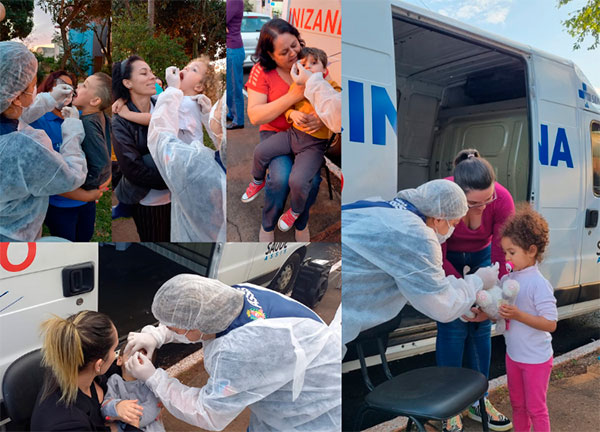 divulgação - Crianças vacinadas na 'Van da Vacina' em Assis - Foto: Divulgação/Assessoria PMA divulgação - Crianças vacinadas na 'Van da Vacina' em Assis - Foto: Divulgação/Assessoria PMA