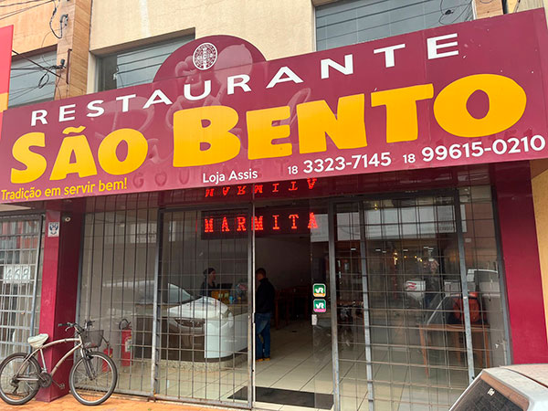 divulgação - Restaurante São bento fica na Avenida Armando Sales de Oliveira - Foto: AssisCity divulgação - Restaurante São bento fica na Avenida Armando Sales de Oliveira - Foto: AssisCity
