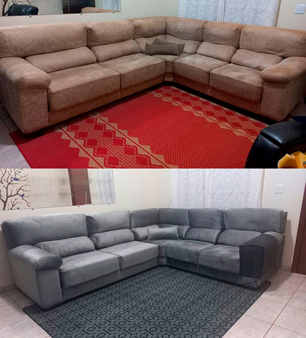 Divulgação - Antes e depois dos estofados reformados pela Odipa - Foto: Divulgação Divulgação - Antes e depois dos estofados reformados pela Odipa - Foto: Divulgação