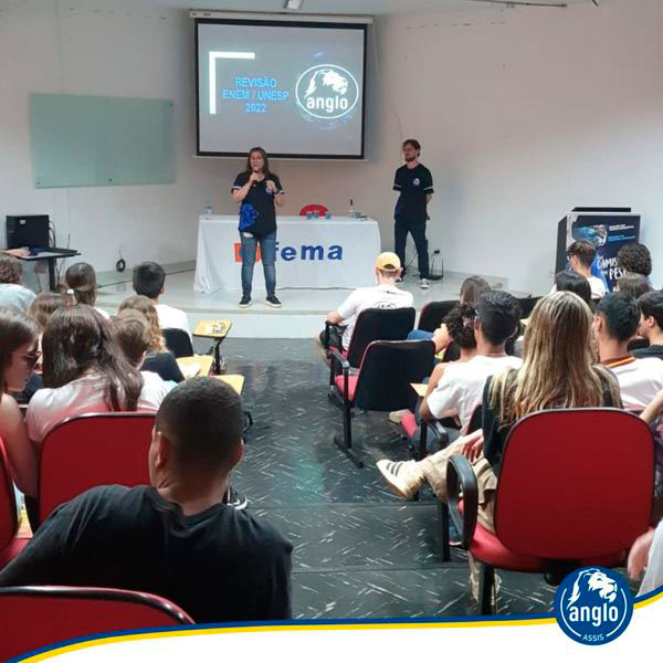 Divulgação - Aula foi realizada no Anfiteatro da FEMA - Foto: Divulgação/Anglo Xereta Divulgação - Aula foi realizada no Anfiteatro da FEMA - Foto: Divulgação/Anglo Xereta