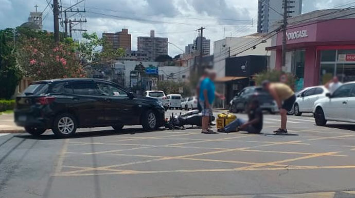 divulgação - Acidente entre a Avenida Rui Barbosa e a Rua 7 de setembro - Foto: Divulgação