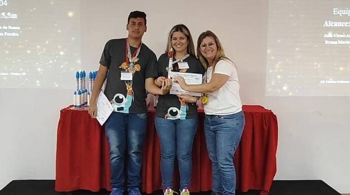 Divulgação - Escola de Platina é vice-campeã da Mostra Brasileira de Foguetes 2022 Divulgação - Escola de Platina é vice-campeã da Mostra Brasileira de Foguetes 2022