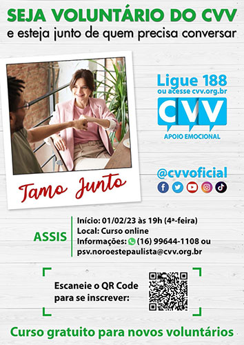 Divulgação - Seja um voluntário - Foto: Divulgação Divulgação - Seja um voluntário - Foto: Divulgação