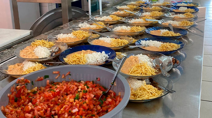 divulgação - Alimentação oferecida às crianças durante as férias - Foto: Divulgação divulgação - Alimentação oferecida às crianças durante as férias - Foto: Divulgação
