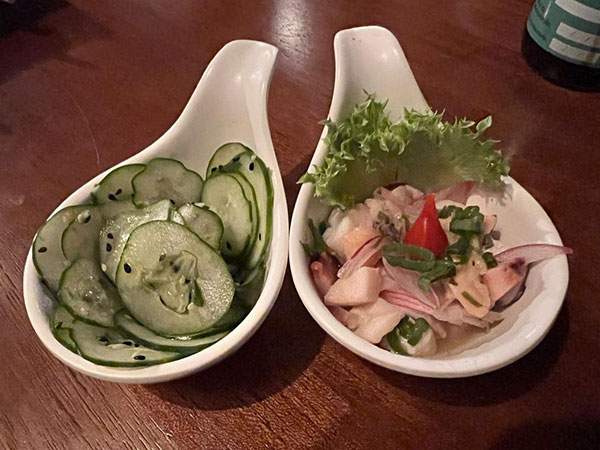 Divulgação - Ceviche de salmão, tilápia, prego e lula e Sunomono - Foto: AssisCity Divulgação - Ceviche de salmão, tilápia, prego e lula e Sunomono - Foto: AssisCity
