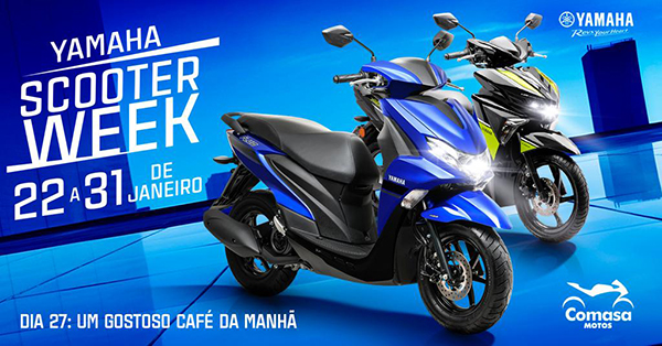 Divulgação - A Scooter Week na Comasa Motos será realizada de 22 a 31 de janeiro - Foto: Divulgação