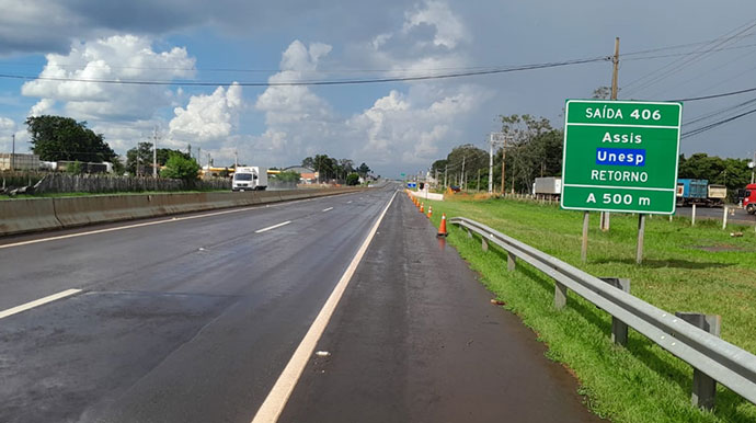 Entrevias/Divulgação - SP-333 terá interdição de tráfego em Assis devidos as obras da passarela