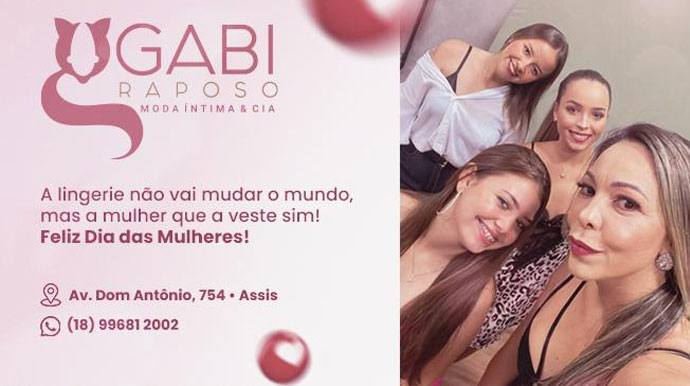 Divulgação/Arquivo Pessoal - Gabi Raposo traz novidades na linha de lingerie e pijamas para o mês de março