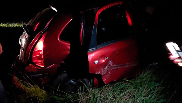 Divulgação - C3 foi atingido na traseira pelo condutor de um Monza - Foto: Divulgação/i7 Notícias